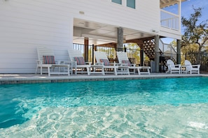 Casa, varias camas (Indian Shores Cottage) | Piscina