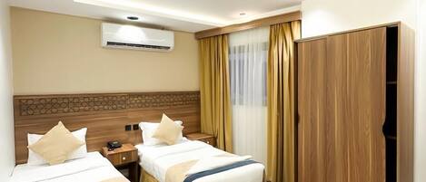 Premium bedding, Select Comfort beds, free WiFi, bed sheets