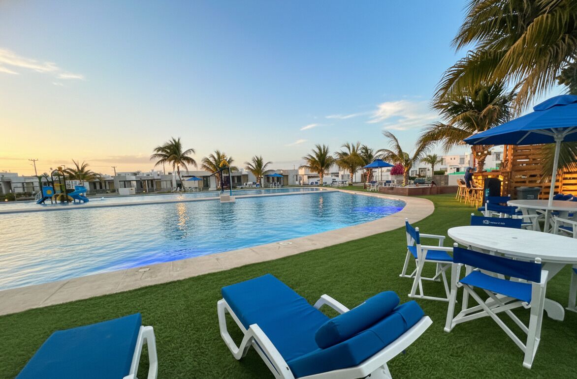 3 座室外游泳池