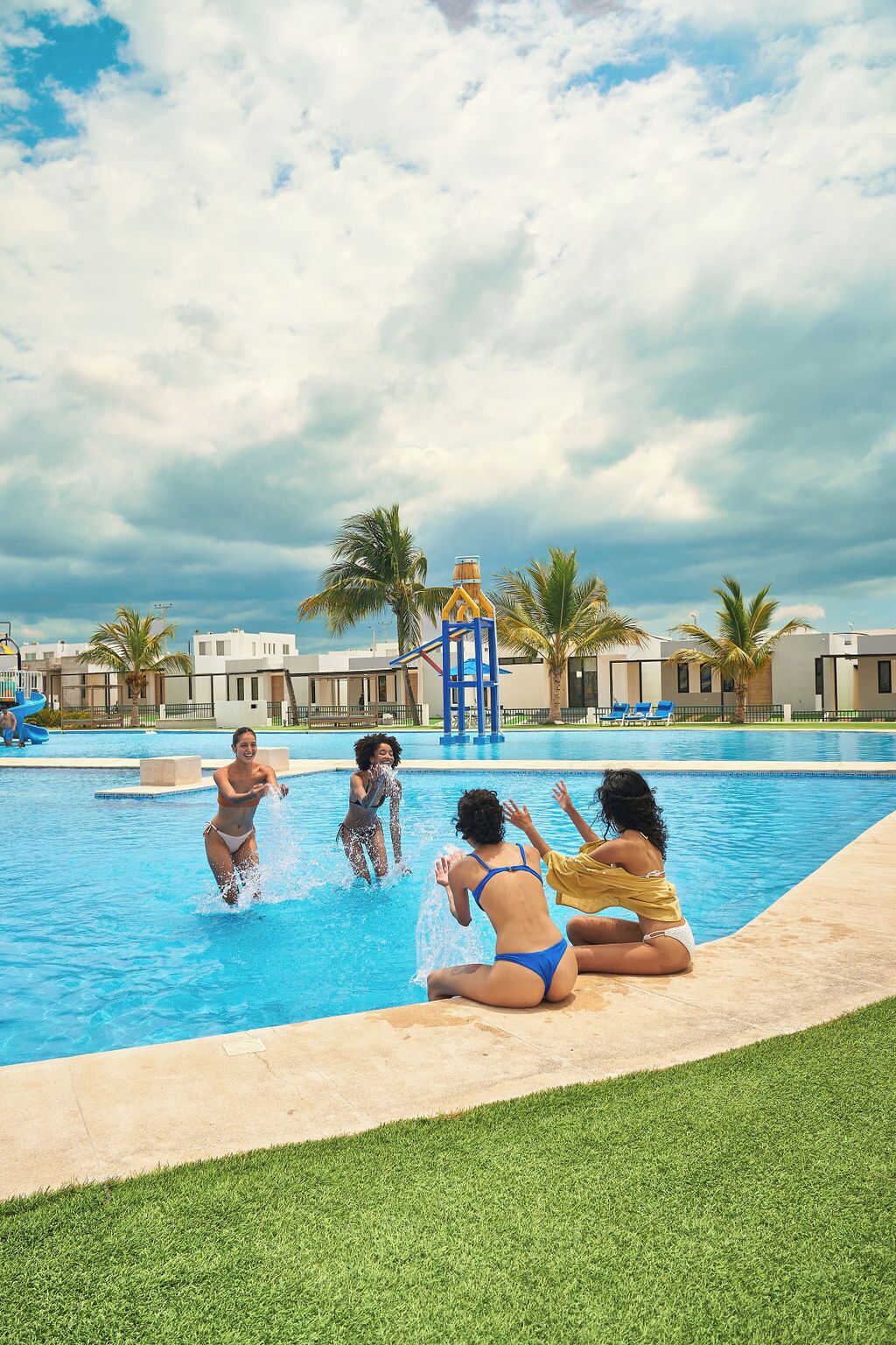 3 outdoor pools