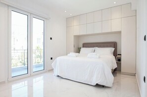 2 bedrooms, iron/ironing board, free WiFi, bed sheets - WhiteWave • Sea View Luxury 2BR • Athens Riviera (Alimos)