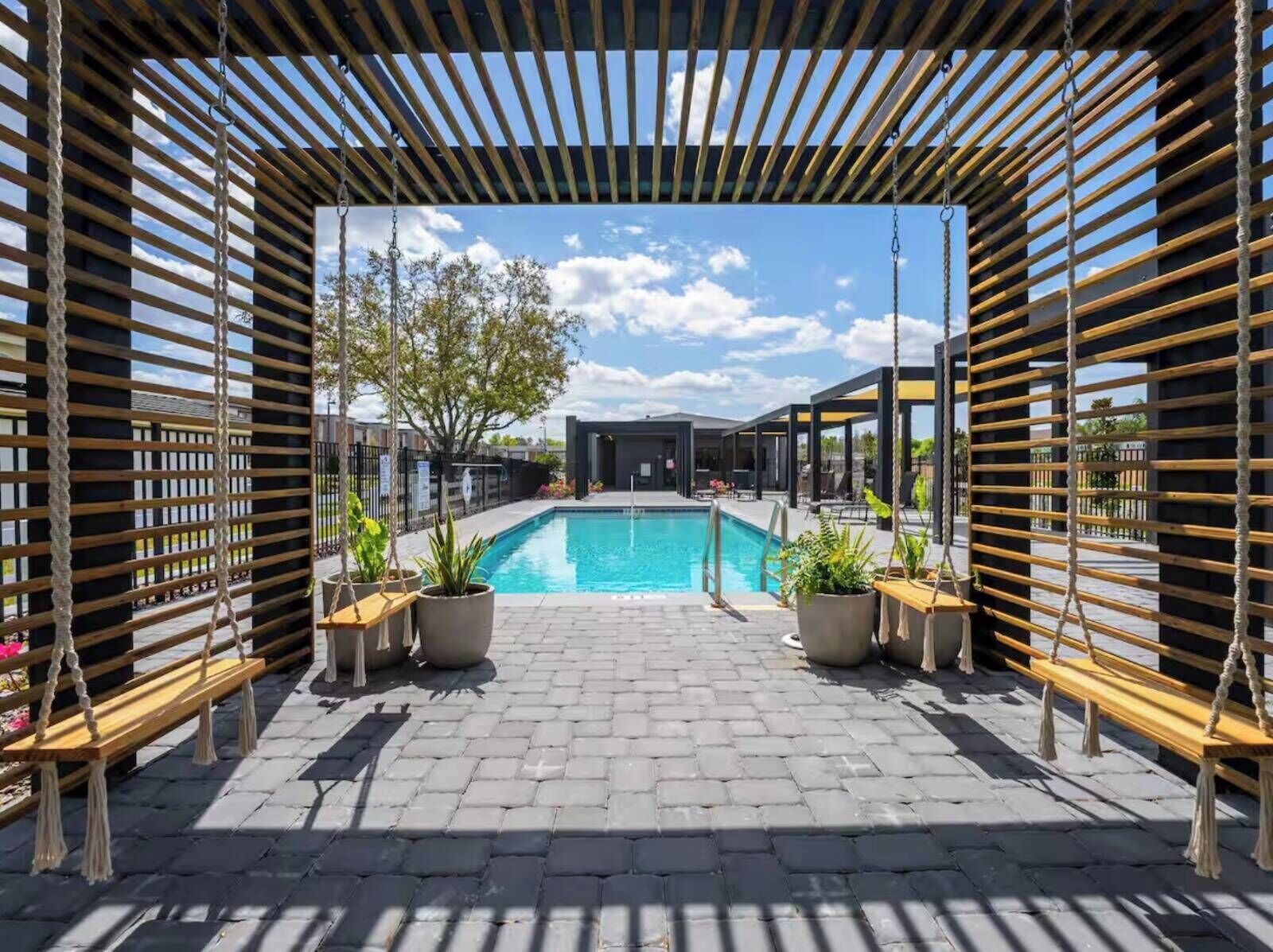 A heated pool