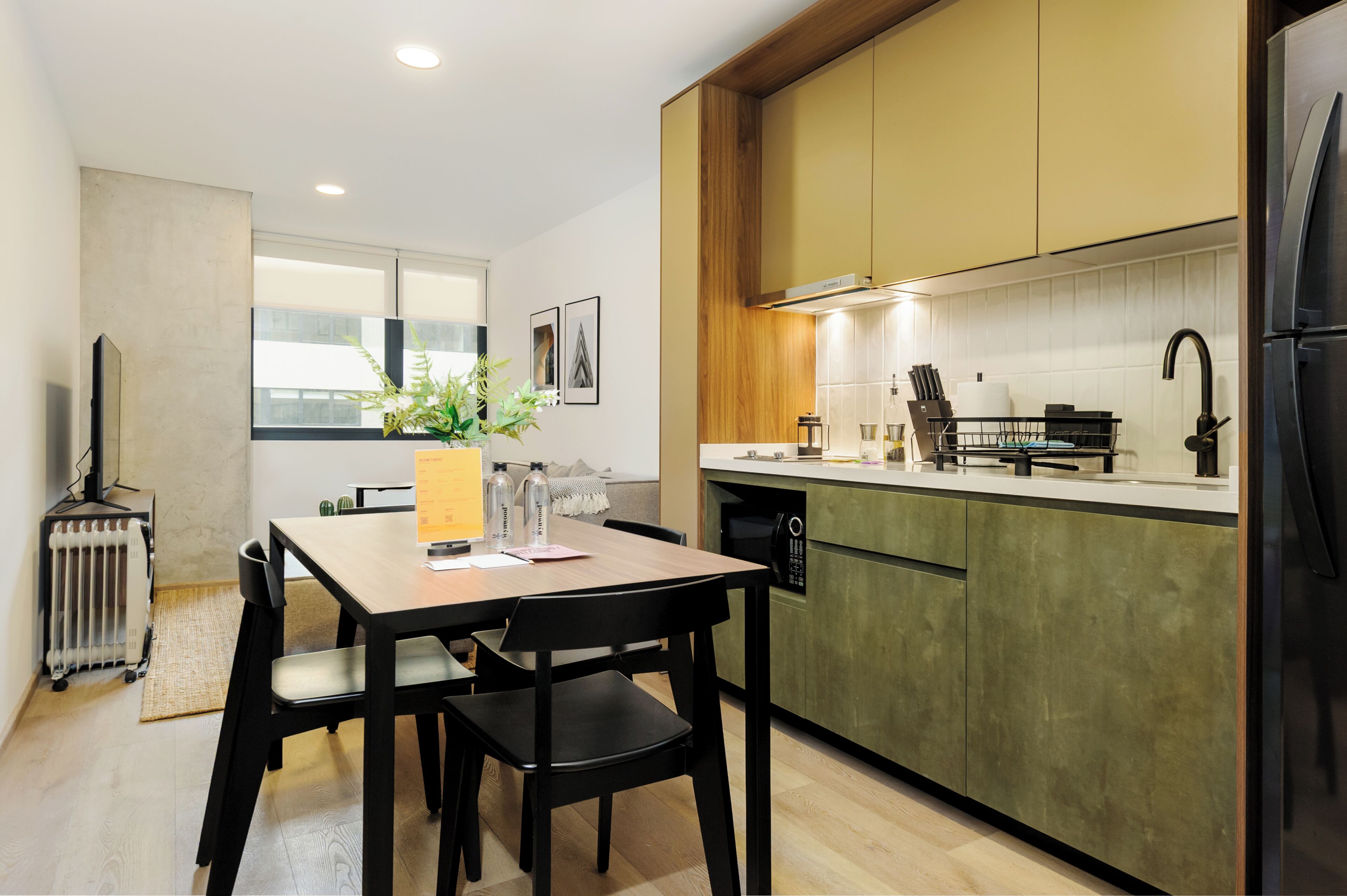 Sullivan 1BR (1) | Private kitchen | Fridge, microwave, stovetop, coffee/tea maker