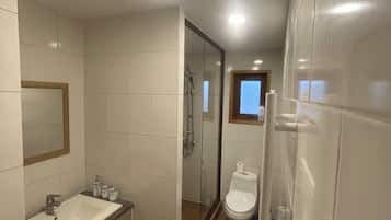 SĂšche-cheveux, serviettes fournies, savon, papier toilette