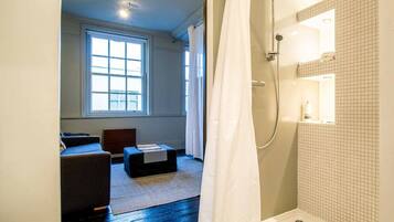 Hair dryer, towels
