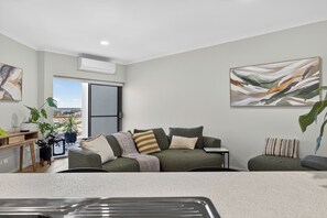 Apartment, City View | Living area - Apartment with Balcony & Parking Perth (Perth)
