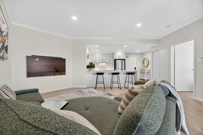 Apartment, City View | Living area - Apartment with Balcony & Parking Perth (Perth)
