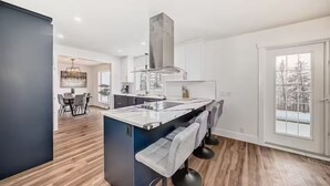 Private kitchen - Walkout Bungalow with Pond Views (Delacour)