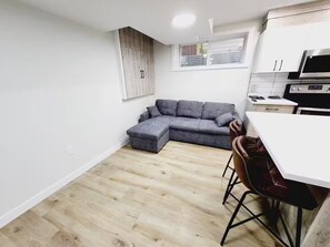 Living area - Cozy 1 Bedroom Basement Suite (Calgary)