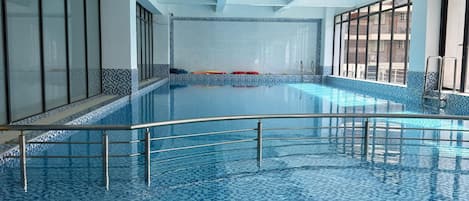 Indoor pool, a heated pool