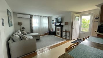 Smart TV, DVD player, books