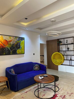 Apartment, 2 Bedrooms, Balcony | Living area