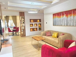 Apartment, 3 Bedrooms, Balcony | Living area - GREYFIELD APARTMENT 1 (Benin City)