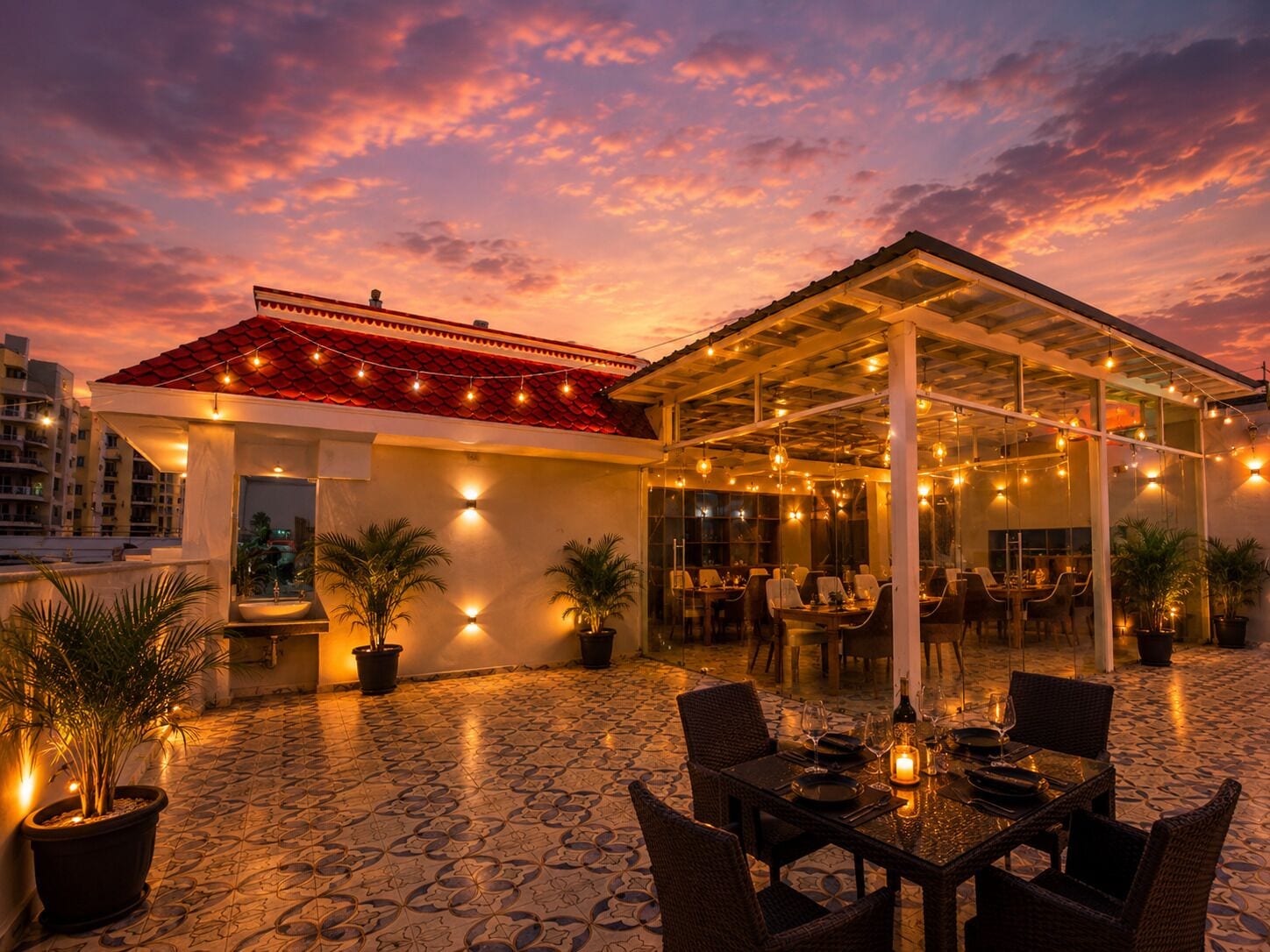 Terraza en la azotea