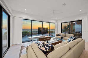 TV, fireplace, offices