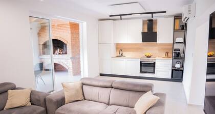 Holiday home by the Korana River with private wellness and nature views.
