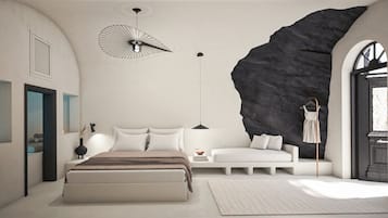 Deluxe Double Room with Indoor Hot Tub | Living area