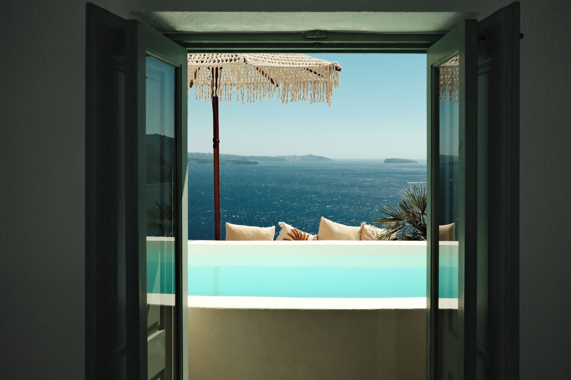 Two-Bedroom Villa with Caldera View and Hot Tub - Split Level | Pool