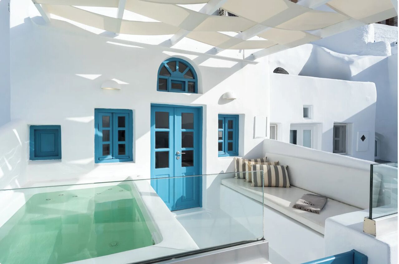 Superior Cave Villa with hot tub & Caldera View | สระว่ายน้ำ