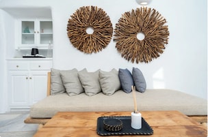 Cave Villa with Hot Tub & Caldera View | Interior