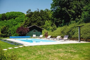 A heated pool
