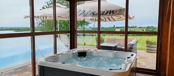 House in Kupinovac with wellness, sauna, jacuzzi, pool, and social space