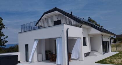 Elegant villa with pool, jacuzzi, and sauna in green Zagorje.