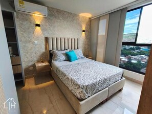 Comfort Studio, City View | Blackout drapes, iron/ironing board, free WiFi - Cali - Edificio Miro Living Refugio (Cali)