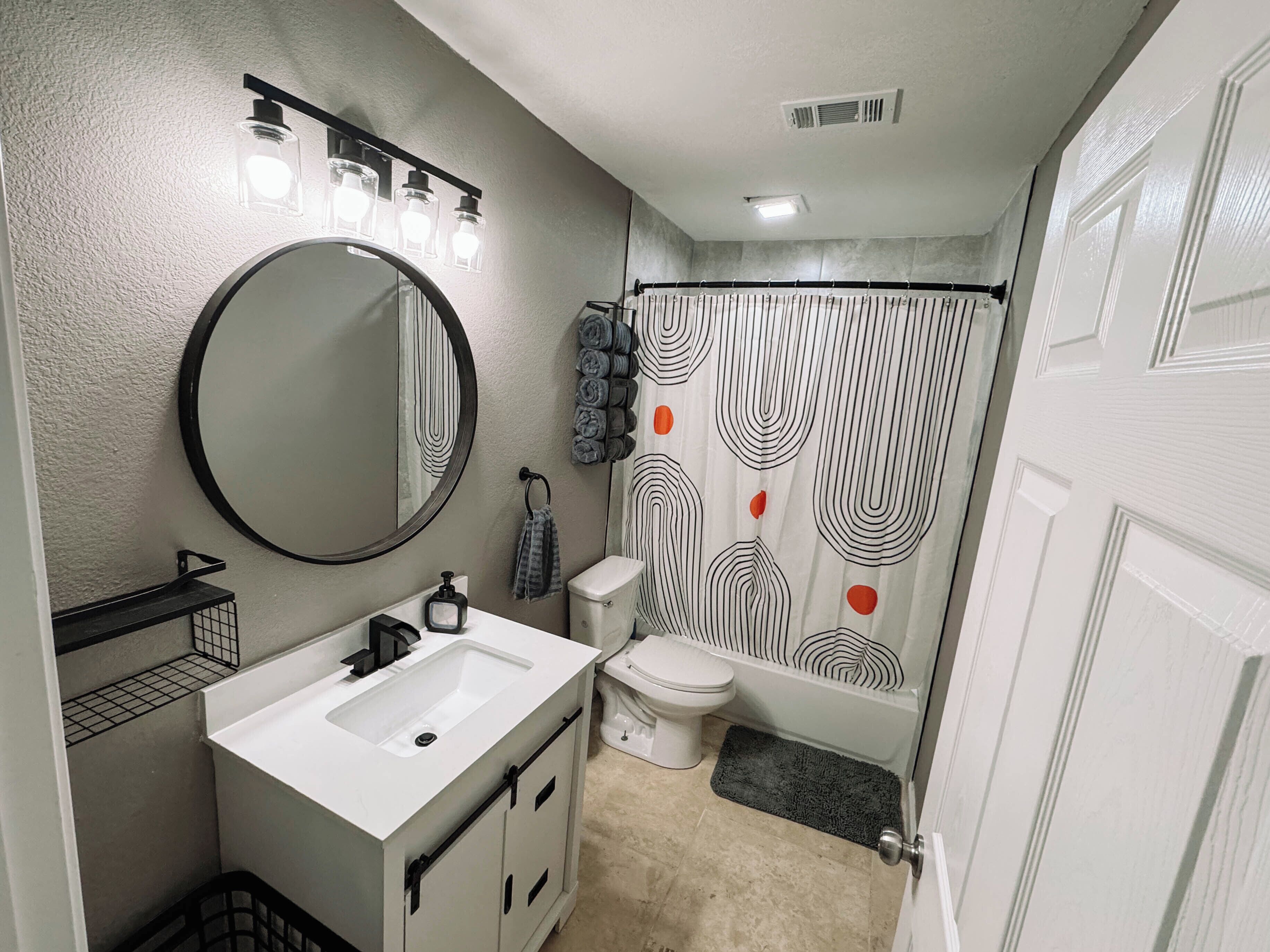Towels, soap, toilet paper