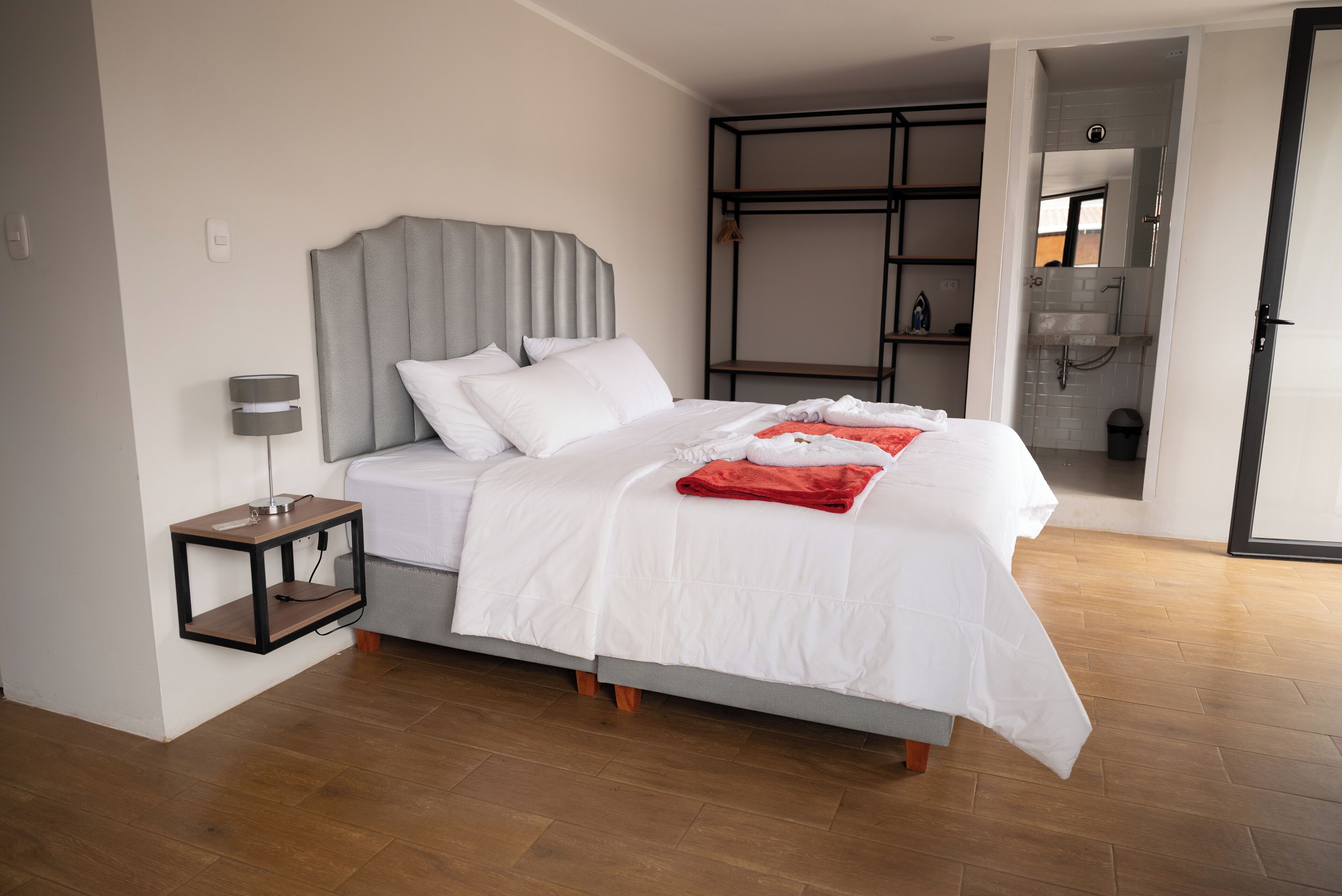 Desk, laptop workspace, free WiFi