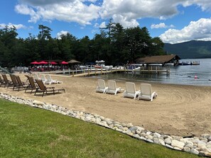 Sun loungers, beach towels