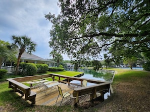 Terrace/patio - W9 Ocean Walk Village Area two pool tennis/pickleball remodeled (St. Simons Island)