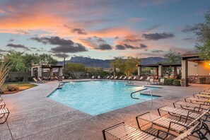 A heated pool