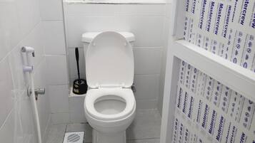 Towels, soap, toilet paper