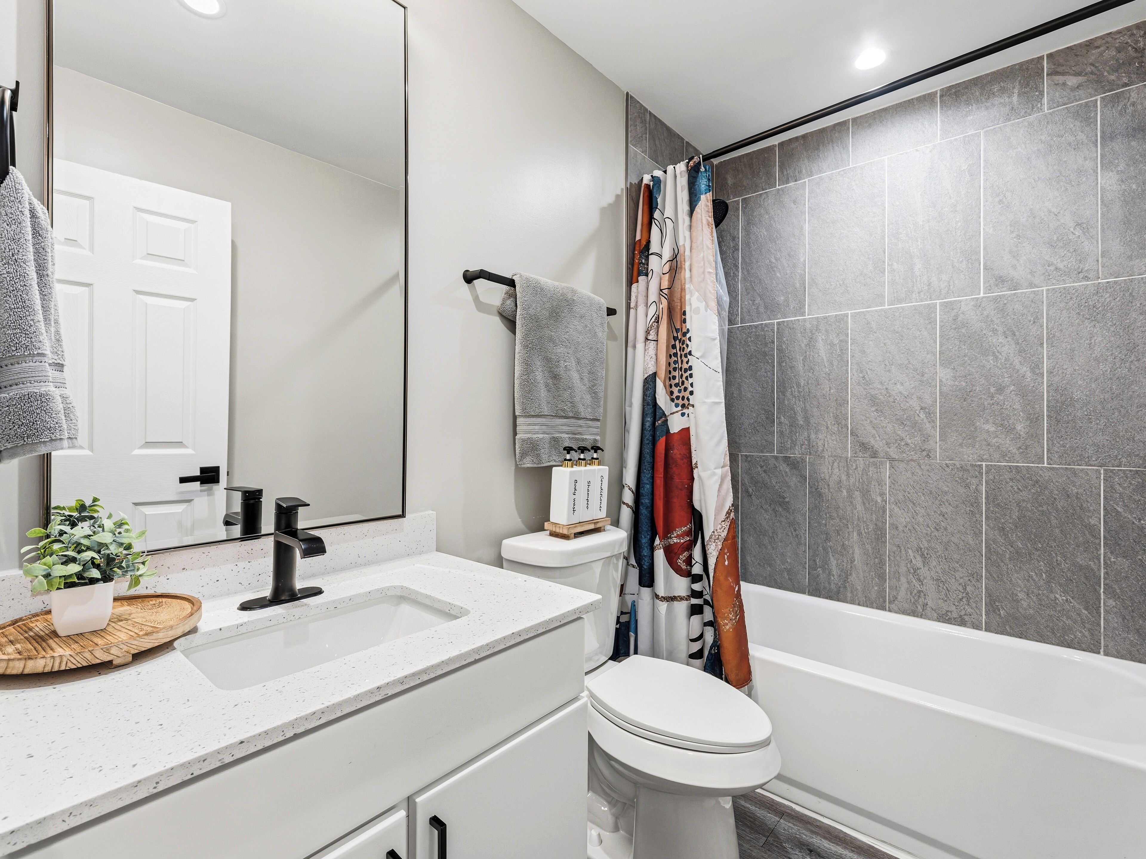 Towels, soap, toilet paper