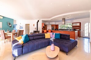 TV, fireplace, stereo - Villa Maria Magdalena - Avec piscine (Sari-Solenzara)