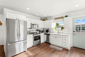 Microwave, oven, stovetop, dishwasher