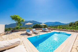 Pool - Sunrise Villa - Three Bedroom Villa, Sleeps 5 (Cephalonia)
