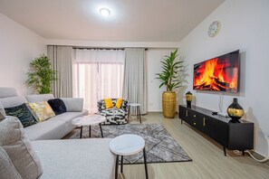 Living area - Superb 2-bedroom in vibrant Kilimani-Nairobi neighborhood (Nairobi)