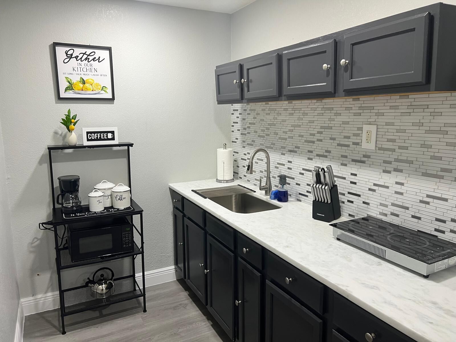 Mikrobølgeovn og kokeplater