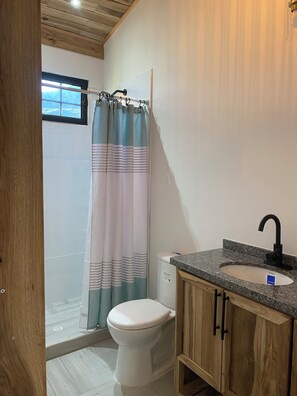 Dutxa, assecador de cabells, bidet i tovalloles 