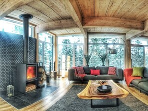 Fernseher, Kamin