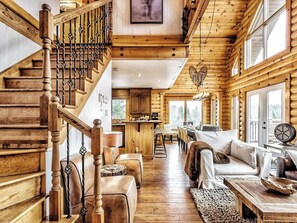 Televisie en een open haard