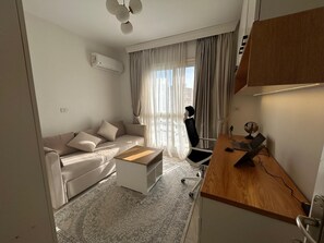 Superior Apartment, Multiple Beds, Air conditioning, Garden View | Living area - Cozy Retreat in Madinty & Work-Station (New Cairo)