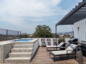 Terrace/patio - Modern 2-bedroom apartment in Fluvial (Puerto Vallarta)