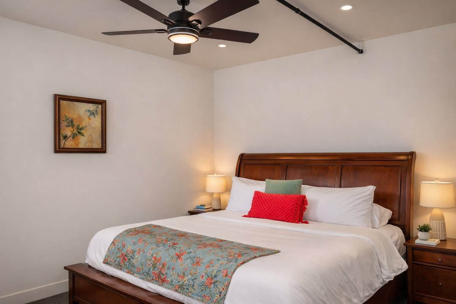 3 bedrooms, desk, iron/ironing board, WiFi