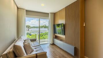 Basic Apartment | Living area | 40-inch TV with digital channels
