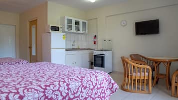 Laptop workspace, iron/ironing board, free WiFi, bed sheets