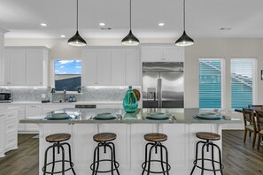 Fridge, microwave, oven, stovetop - Elevator | Stunning Views | Media Room | Sleeps 12 (Crystal Beach)