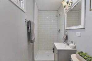 Towels, soap, toilet paper - Cozy Chic 4BD 2BA Oak Park Penthouse (Oak Park)